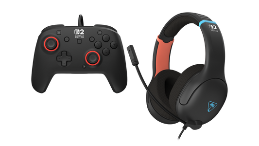 Airlite™ Fit Wired Gaming Headset - Charcoal Black + Rematch™ Wired Controller for Nintendo Switch™ 2 Bundle